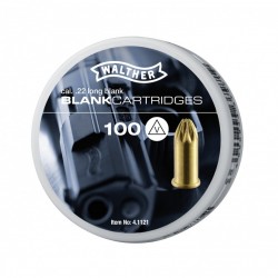 100 CARTOUCHES WALTHER 22 A BLANC