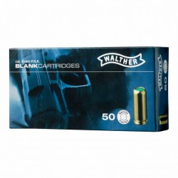 50 CARTOUCHES 9 MM PAK A BLANC WALTHER