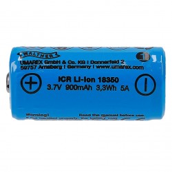 BATTERIE 3.7V 900mAh 18350LI-ION WALTHER