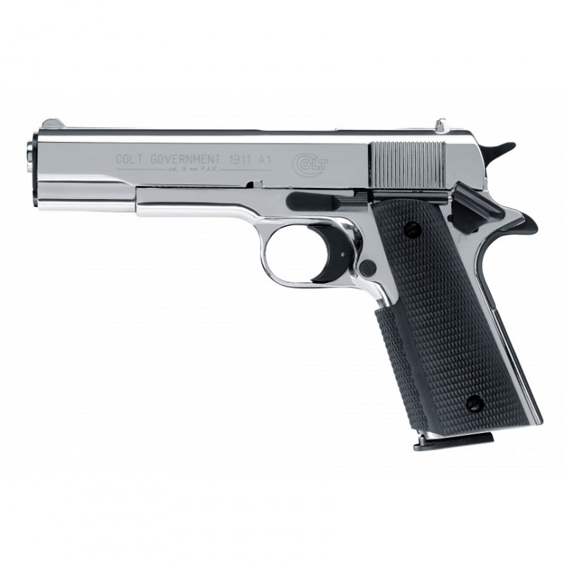 PISTOLET COLT GOVERNMENT 1911 A1 9 MM PAK - CHROME