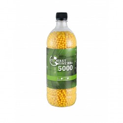 COMBAT ZONE - BILLES 6MM BBS 0.12G JAUNE - BOUTEILLE X5000