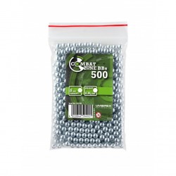 COMBAT ZONE - BILLES 6MM BBS SILVER 0.30G - X500