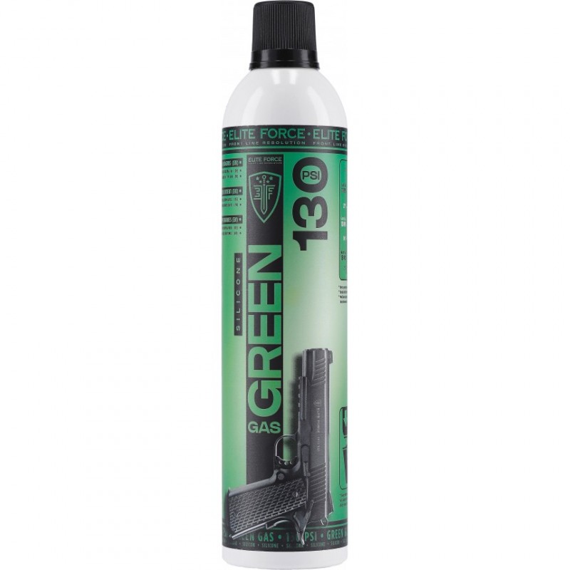 BOMBE GAZ 600 ML ELITE FORCE - GREEN GAS - MAINTENANCE 130 PSI